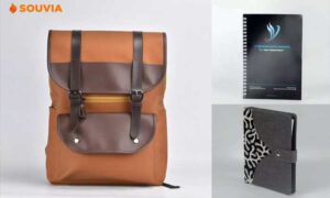 tas ransel laptop dan buku agenda souvia